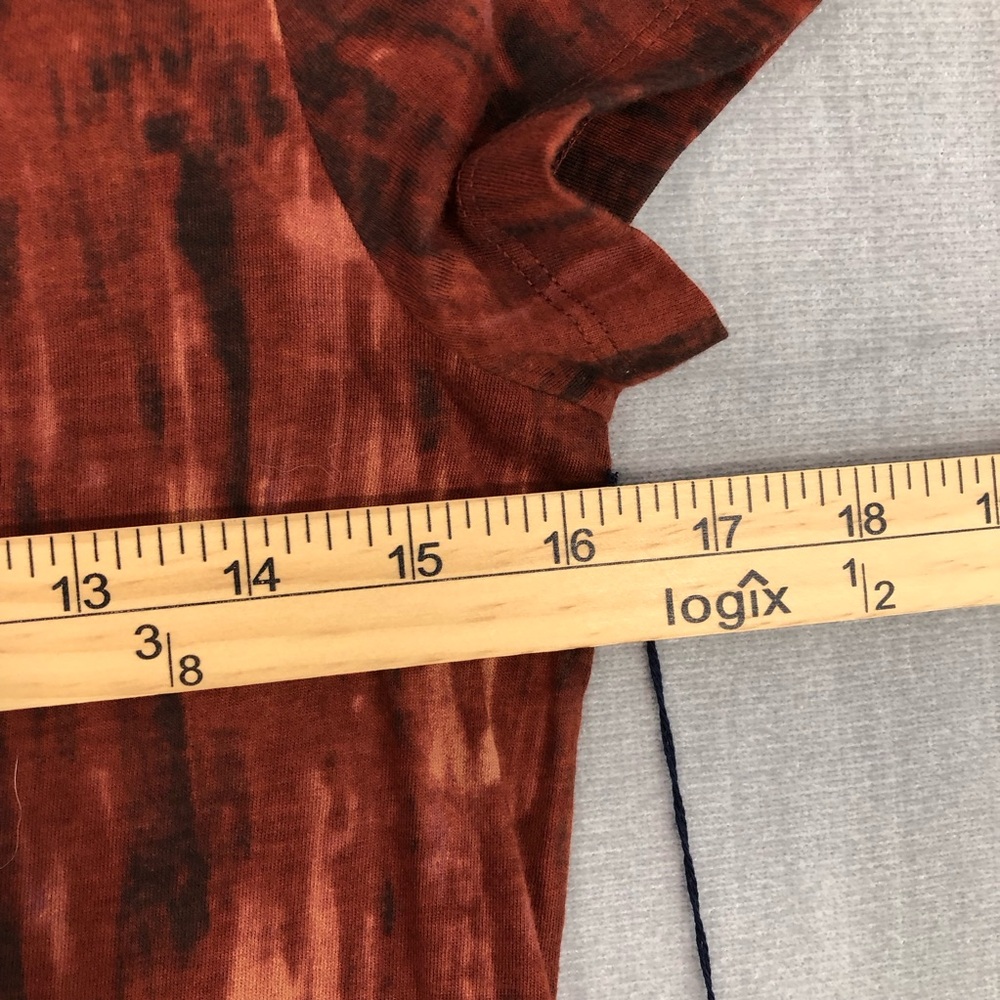 Simply Vera Wang Women’s Short Sleeve Top Printed Frame Orange XS/S available - Picture 6 of 11
